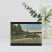 Penn R. R. Station Phoenixville PA Briefkaart (Staand voorkant)