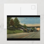 Penn R. R. Station Phoenixville PA Briefkaart (Voorkant / Achterkant)