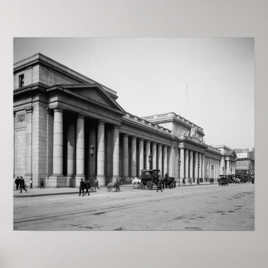 Penn Station East Facade, 1910.  foto Poster (Voorkant)