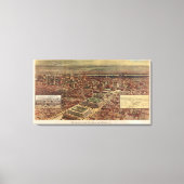  Penn-station en NYC-omringingskaart Canvas Afdruk (Voorkant)