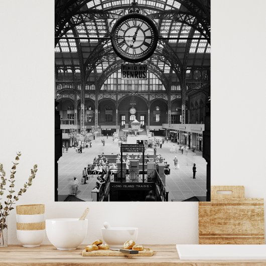Penn Station New York City  Circa 1900 Poster (Keuken)
