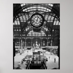 Penn Station New York City  Circa 1900 Poster