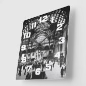 Penn Station New York City Railroad Vierkante Klok (Hoek)