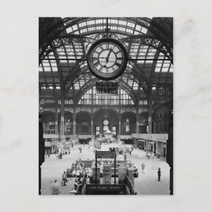 Penn Station New York Magic Lantern Slide Briefkaart