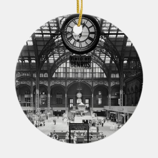 Penn Station New York Magic Lantern Slide Keramisch Ornament (Voorkant)