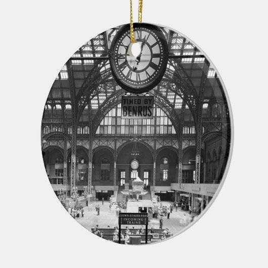 Penn Station New York Magic Lantern Slide  Keramisch Ornament (Links)