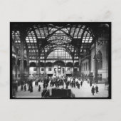 Penn Station NYC 1910 Magic Lantern Slide Briefkaart (Voorkant)