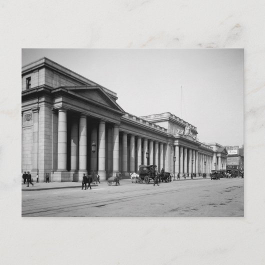 Penn Station oostgevel, 1910 Briefkaart (Voorkant)