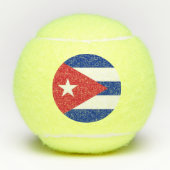 Penn tennis ball met vlag van Cuba Tennisballen (Voorkant)