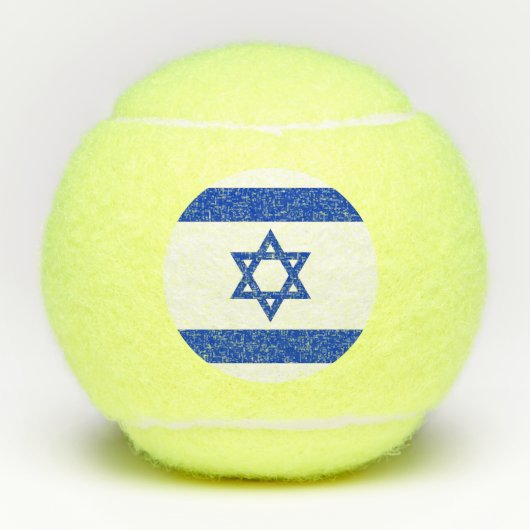 Penn tennis ball met vlag van Israël Tennisballen (Voorkant)