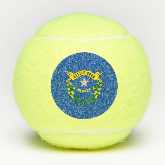 Penn tennis ball met vlag van Nevada, VS Tennisballen (Voorkant)
