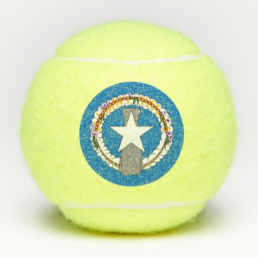 Penn tennis ball met vlag van Noordelijke Mariana  Tennisballen (Voorkant)