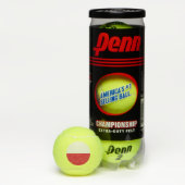 Penn tennis ball met vlag van Polen Tennisballen (Doos)