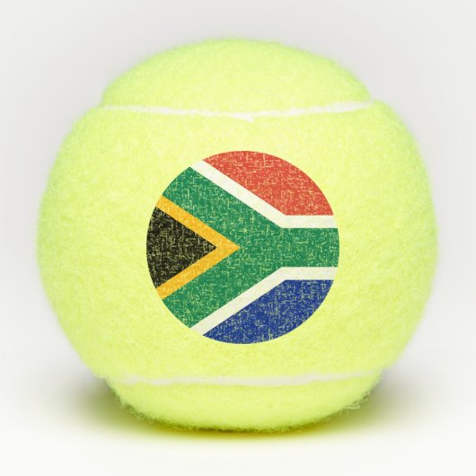 Penn tennis ball met vlag van Zuid-Afrika Tennisballen (Voorkant)