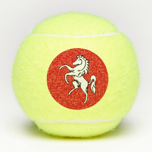 Penn tennis ball with flag of Kent County Tennisballen (Voorkant)