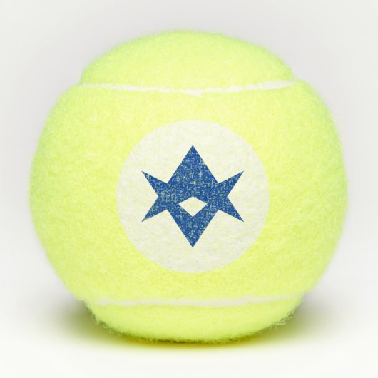 Penn tennis ball with flag of Toyota City, Japan Tennisballen (Voorkant)
