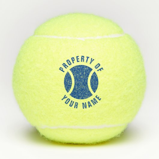 Penn tennis kan sleeves met aangepaste gele ballen (Voorkant)