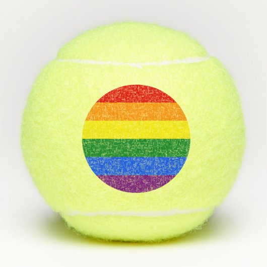 Penn tennisbal met Pride vlag van LGBT Tennisballen (Voorkant)