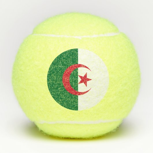 Penn tennisbal met vlag van Algerije Tennisballen (Voorkant)