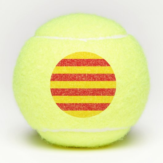 Penn tennisbal met vlag van Catalonië Tennisballen (Voorkant)