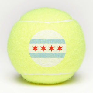 Penn tennisbal met vlag van Chicago, Verenigde Sta Tennisballen