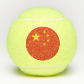 Penn tennisbal met vlag van China Tennisballen (Voorkant)