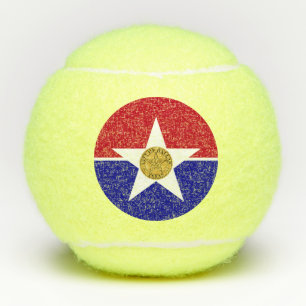 Penn tennisbal met vlag van Dallas, USA Tennisballen