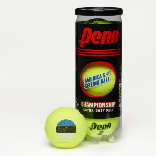 Penn tennisbal met vlag van Estland Tennisballen (Doos)