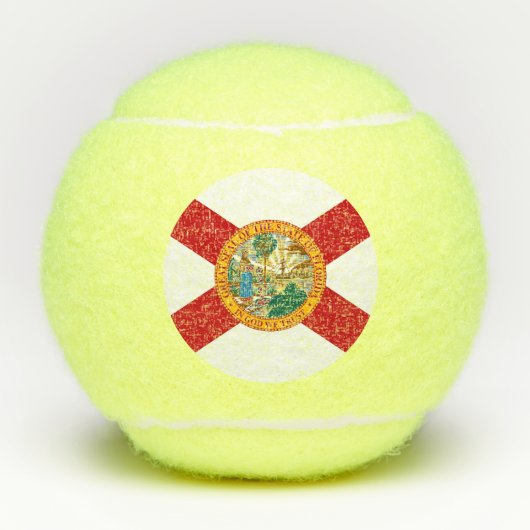 Penn tennisbal met vlag van Florida, Verenigde Sta Tennisballen (Voorkant)