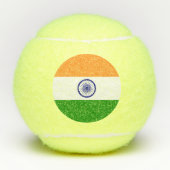 Penn tennisbal met vlag van India Tennisballen (Voorkant)