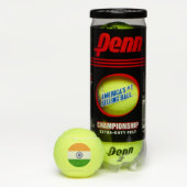 Penn tennisbal met vlag van India Tennisballen (Doos)