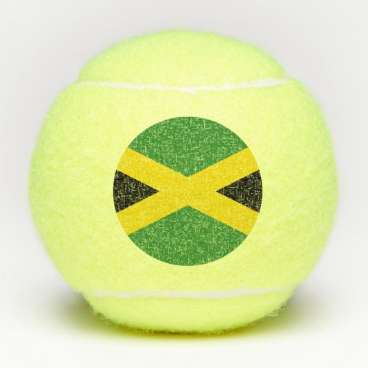 Penn tennisbal met vlag van Jamaica Tennisballen (Voorkant)