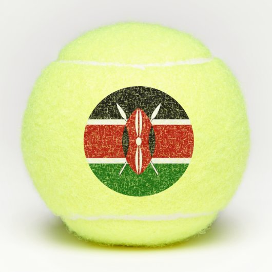 Penn tennisbal met vlag van Kenia Tennisballen (Voorkant)