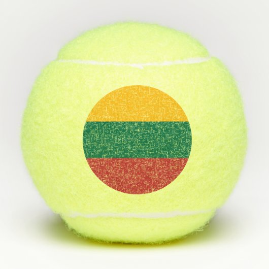 Penn tennisbal met vlag van Litouwen Tennisballen (Voorkant)