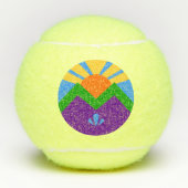 Penn tennisbal met vlag van Manitou Springs Tennisballen (Voorkant)
