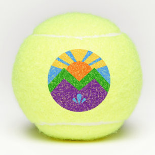 Penn tennisbal met vlag van Manitou Springs Tennisballen