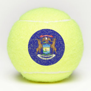 Penn tennisbal met vlag van Michigan, Verenigde St Tennisballen