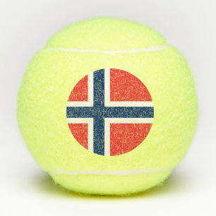 Penn tennisbal met vlag van Noorwegen Tennisballen