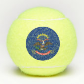 Penn tennisbal met vlag van North Dakota, Verenigd Tennisballen (Voorkant)