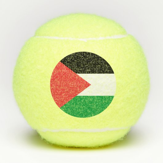 Penn tennisbal met vlag van Palestina Tennisballen (Voorkant)