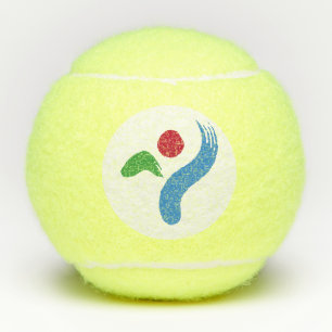 Penn tennisbal met vlag van Seoul, Zuid-Korea Tennisballen