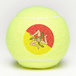 Penn tennisbal met vlag van Sicilië, Italië Tennisballen