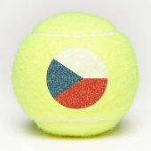 Penn tennisbal met vlag van Tsjechië Tennisballen (Voorkant)
