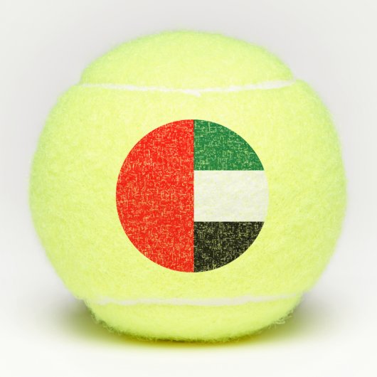 Penn tennisbal met vlag van VAE Tennisballen (Voorkant)