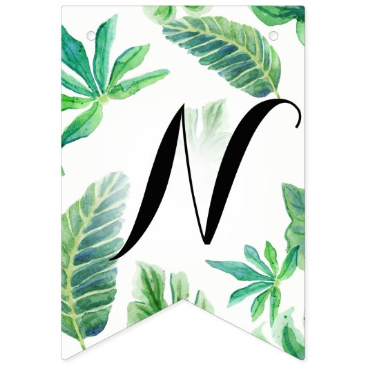 Pennant Gefeliciteerd Afstuderen Leaves Vlaggetjes (Derde vlag)