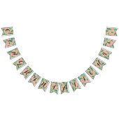 Pennant Gefeliciteerd met Pink Leaf Afstuderen Vlaggetjes (Alle)