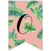 Pennant Gefeliciteerd met Pink Leaf Afstuderen Vlaggetjes (Tweede vlag)