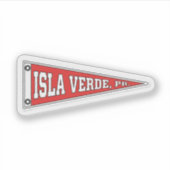 Pennant of Isla Verde, Puerto Rico Sticker (Voorkant)