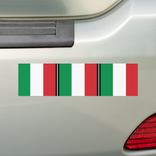 Pennant of Italy, Italy flag Bumpersticker (Op auto)