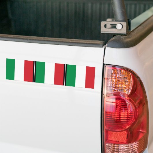 Pennant of Italy, Italy flag Bumpersticker (Op Truck)